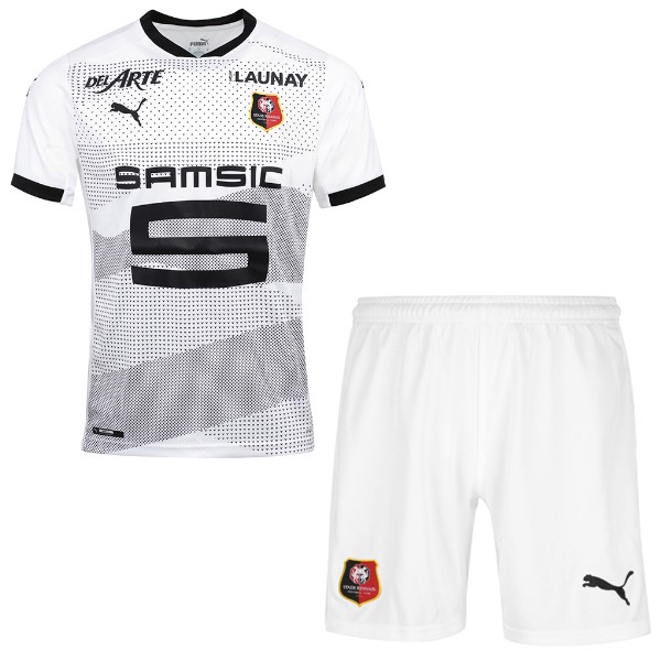 Camiseta Stade Rennais Segunda Equipación Niños 2020-2021 Blanco